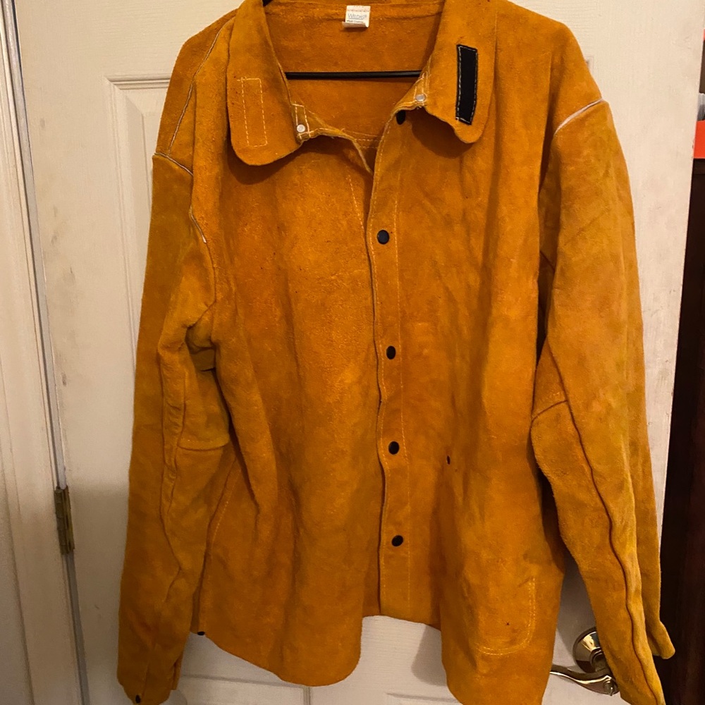 Split Cowhide Leather Men Jacket - image 1